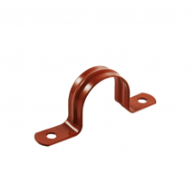 Pipe Stays & Straps, 45C 2-Hole Pipe Strap - Epoxy Coated Copper-Gard